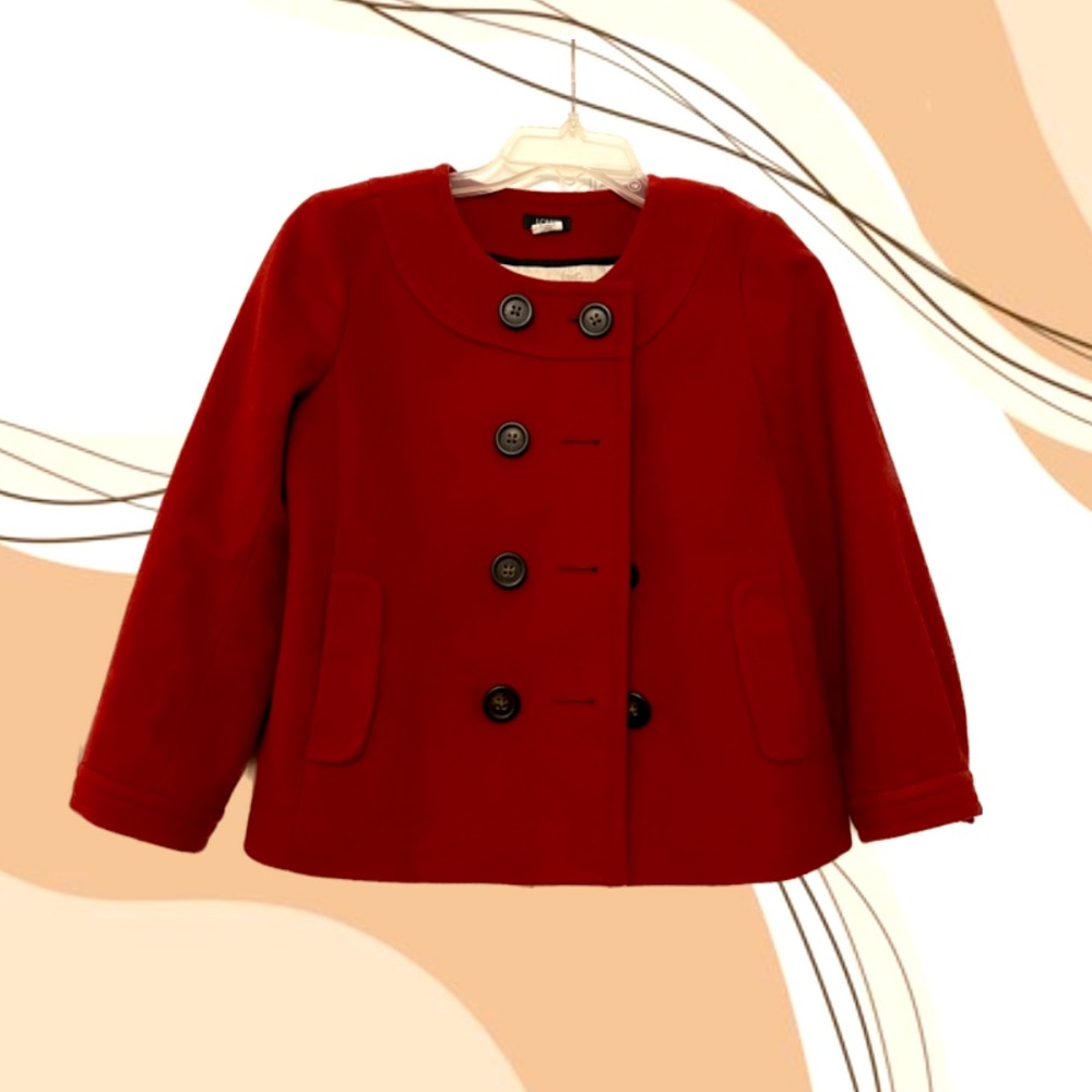 J Crew Womans Pea Coat size 2